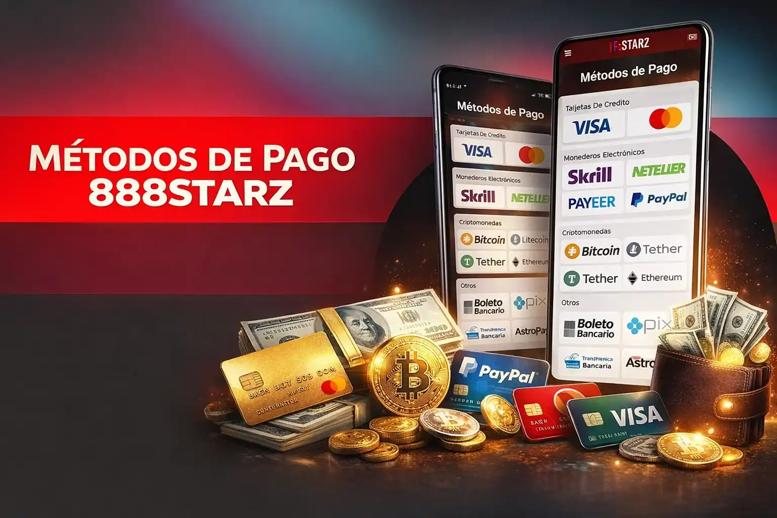 Métodos de pago en 888Starz Colombia